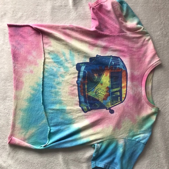 VW tye-dye vintage crop top - Picture 2 of 2